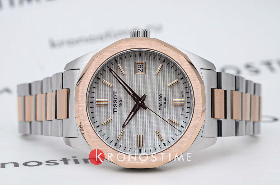 Часы Tissot PRC 100 Solar Quartz 34mm T151.822.22.111.00 — кварцевые, сталь металл