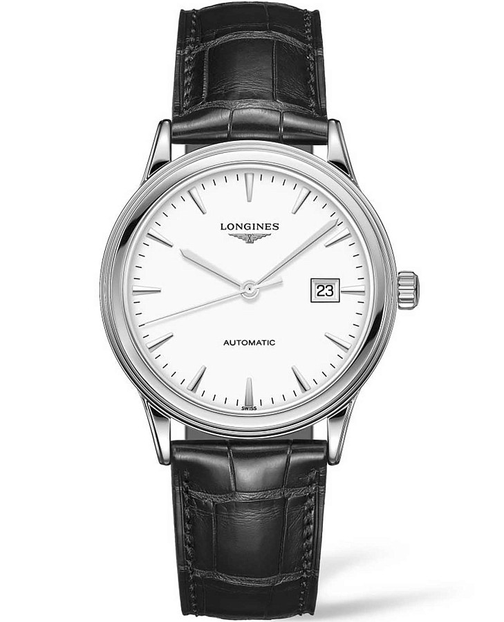 Часы Longines Flagship L4.984.4.12.2 — мужские, белый