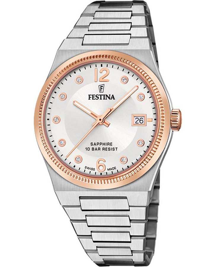 Часы Festina Classics F20037/1 — женские, серебристый