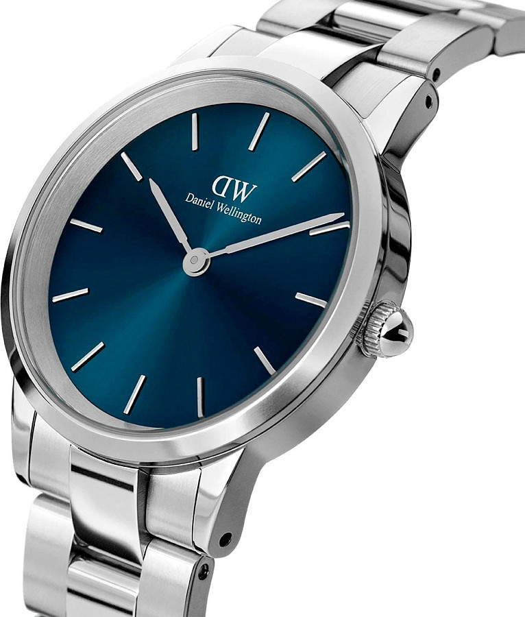 Часы Daniel Wellington Iconic Link Arctic DW00100457 — кварцевые, сталь металл