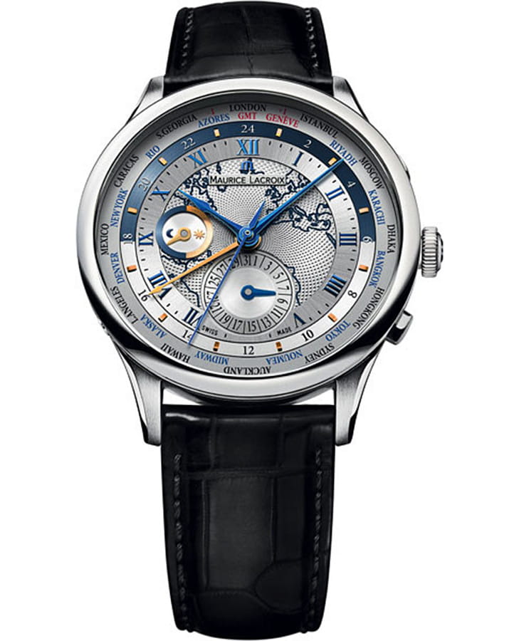 Часы Maurice Lacroix Masterpiece MP6008-SS001-111-1 — мужские, серебристый