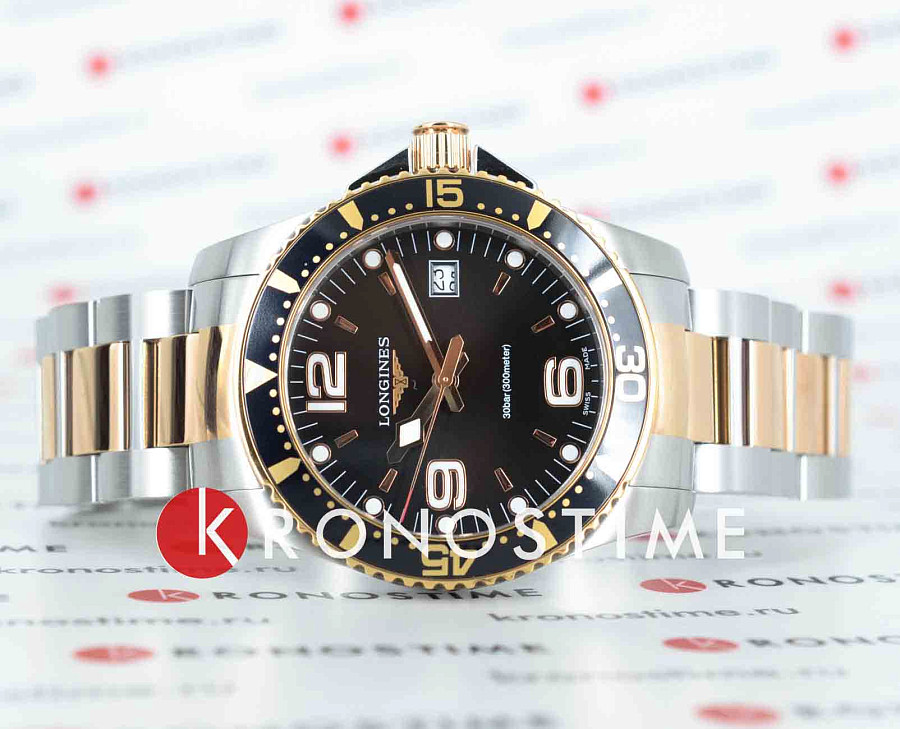 Часы Longines HydroConquest L3.740.3.58.7 — кварцевые, металл сталь