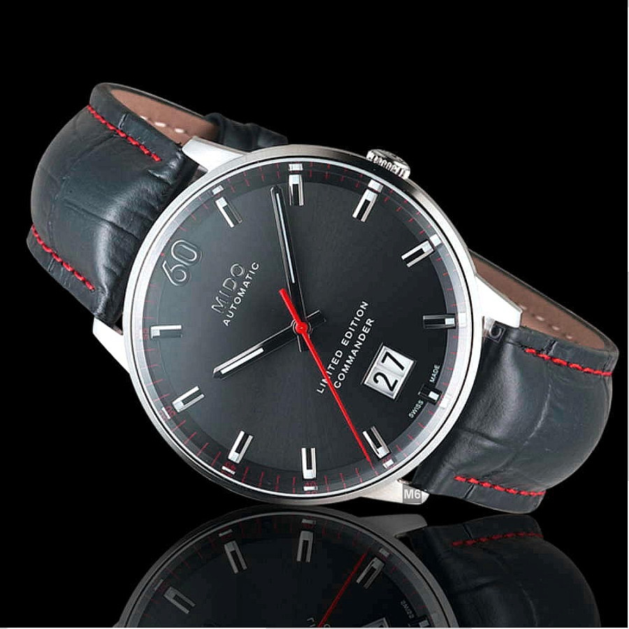 Часы Mido Commander Big Date 60th Anniversary Limited Edition M021.626.16.081.00 — мужские, кожаный