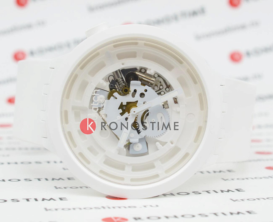 Часы Swatch Big Bold Bioceramic Lacquered SB03W100 — кварцевые, биокерамика
