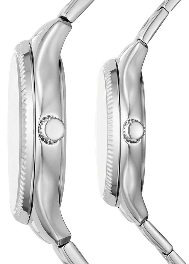Часы Fossil Rye His and Her Multifunction Stainless Steel Watch Set BQ2644SET — США