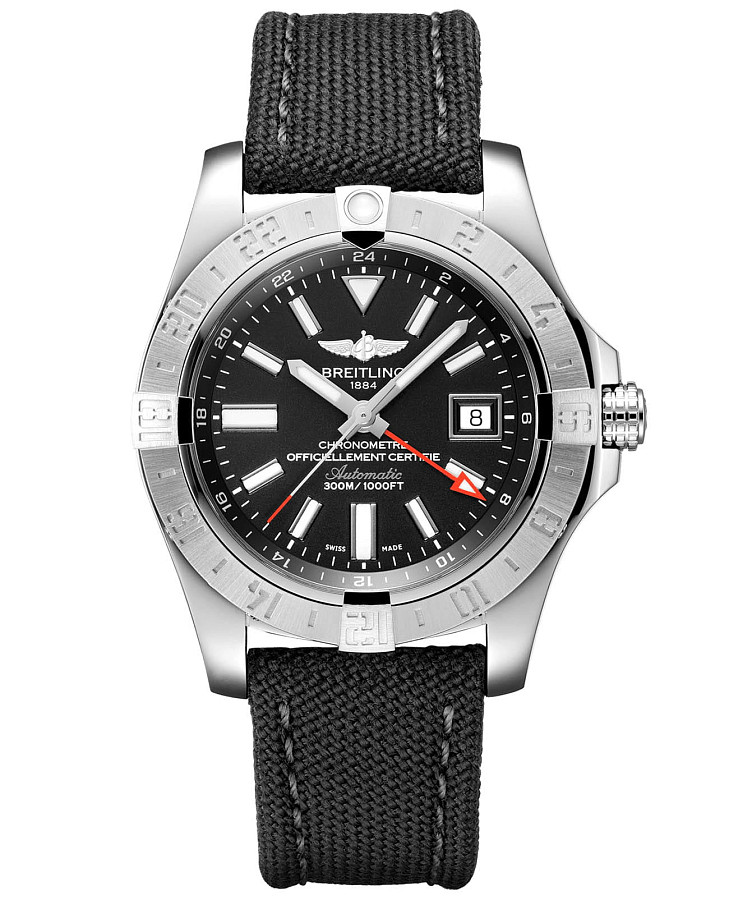 Часы Breitling Avenger II GMT A32390111B1W1 — мужские, черный