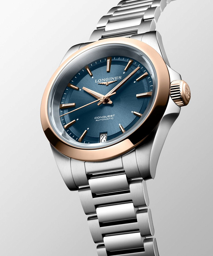 Часы Longines Conquest L3.430.5.92.6 — нержавеющая сталь, женские