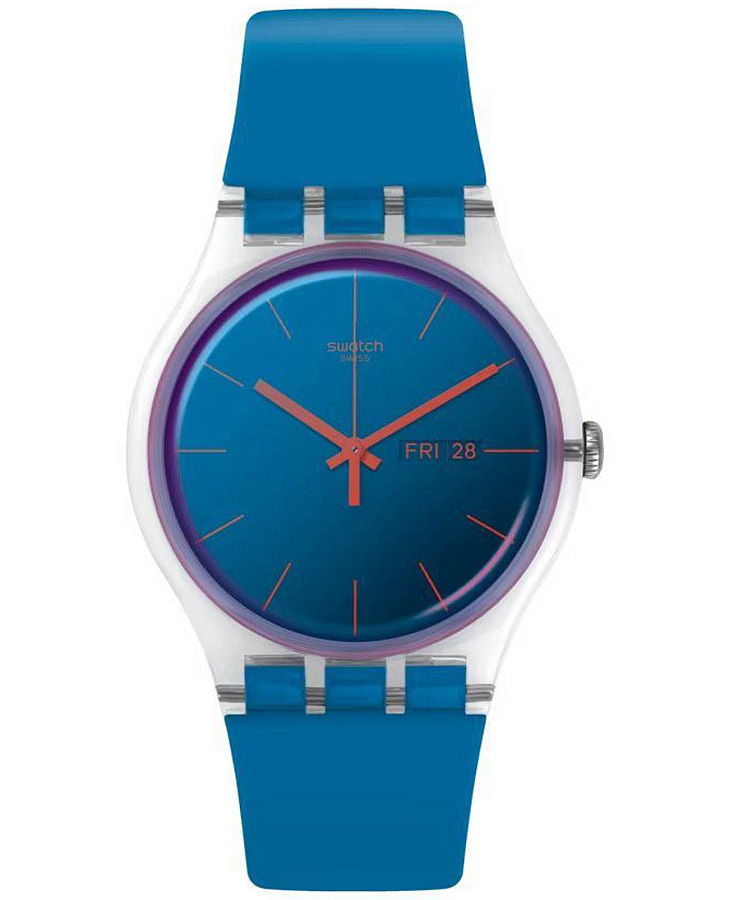 Часы Swatch New Gent Biosourced SO29K702 — мужские, голубой