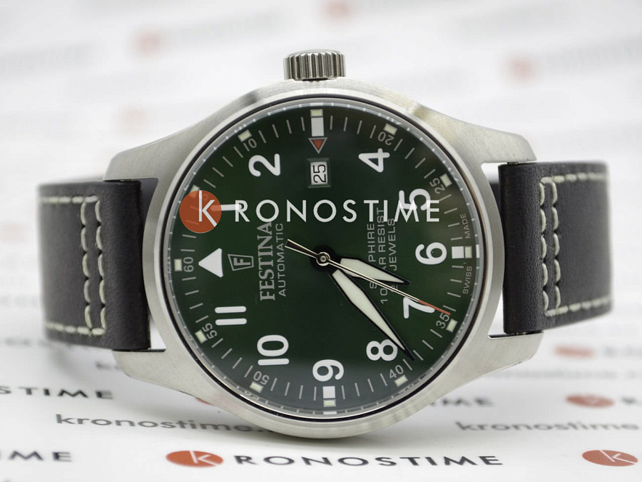Часы Festina Automatic F20151/2 — мужские, кожаный