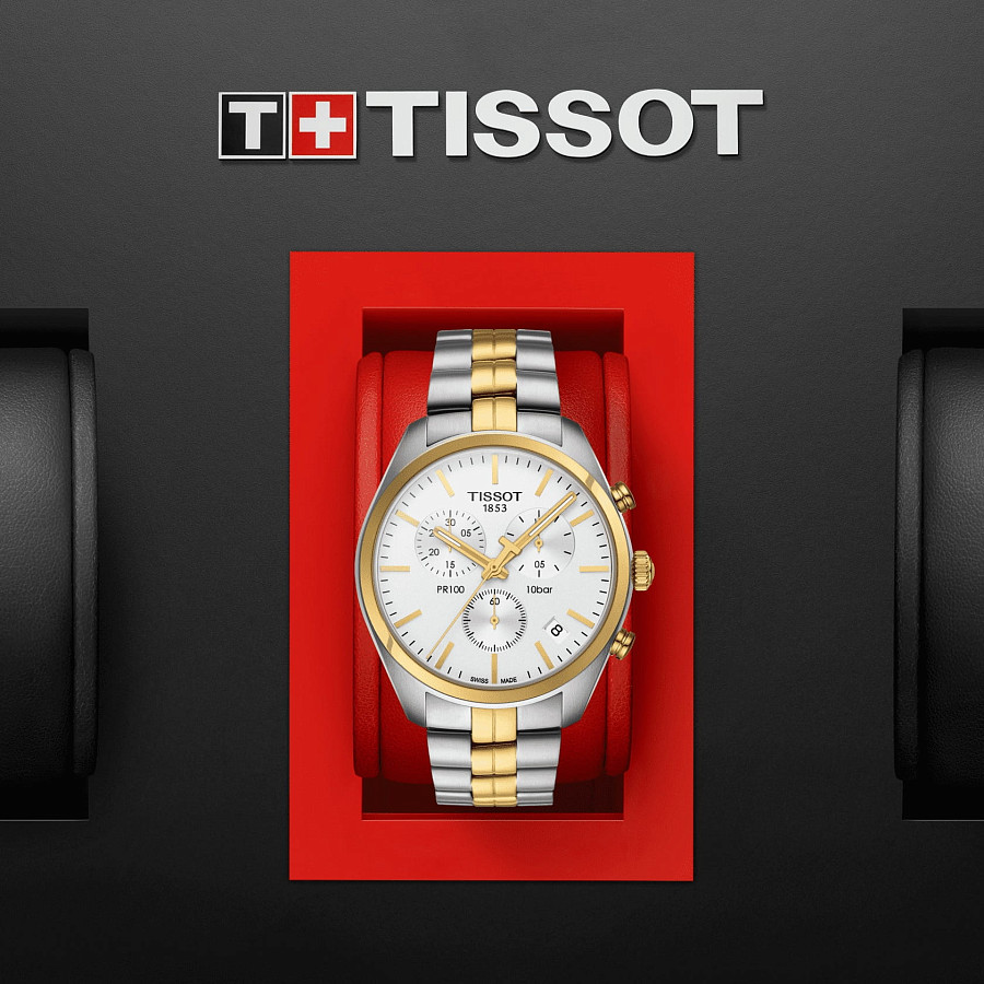 Часы Tissot PR 100 Сhronograph T101.417.22.031.00 — металл сталь, Швейцария