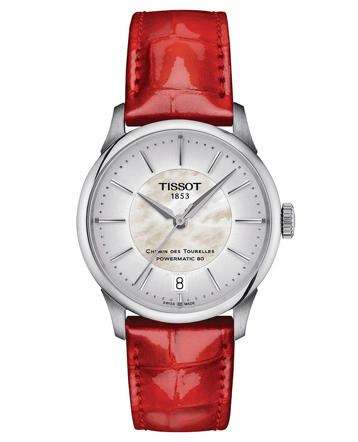 Часы Tissot Chemin des Tourelles Powermatic 80 T139.207.16.111.00 — женские, серебристый