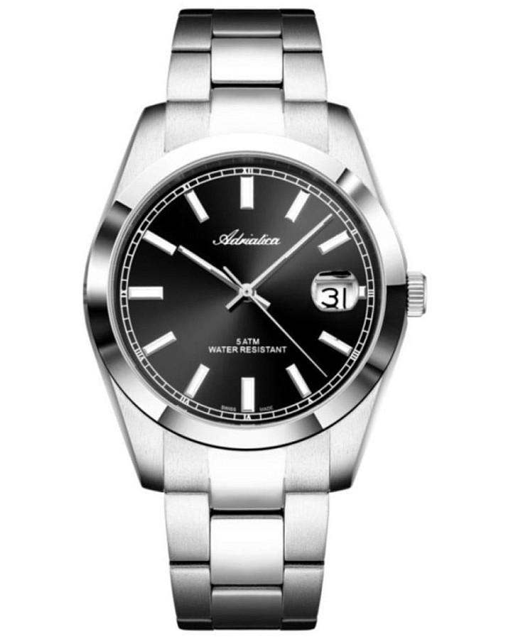Часы Adriatica A1302.5114Q — мужские, черный