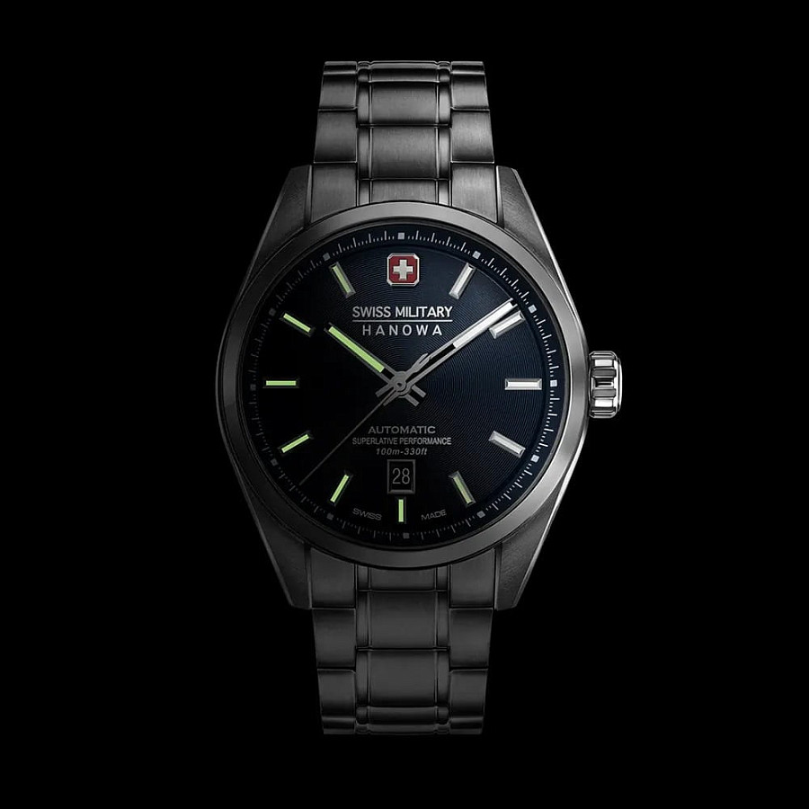 Часы Swiss Military Hanowa Majestic Pioneer SMWGL0006202 — мужские, серебристый