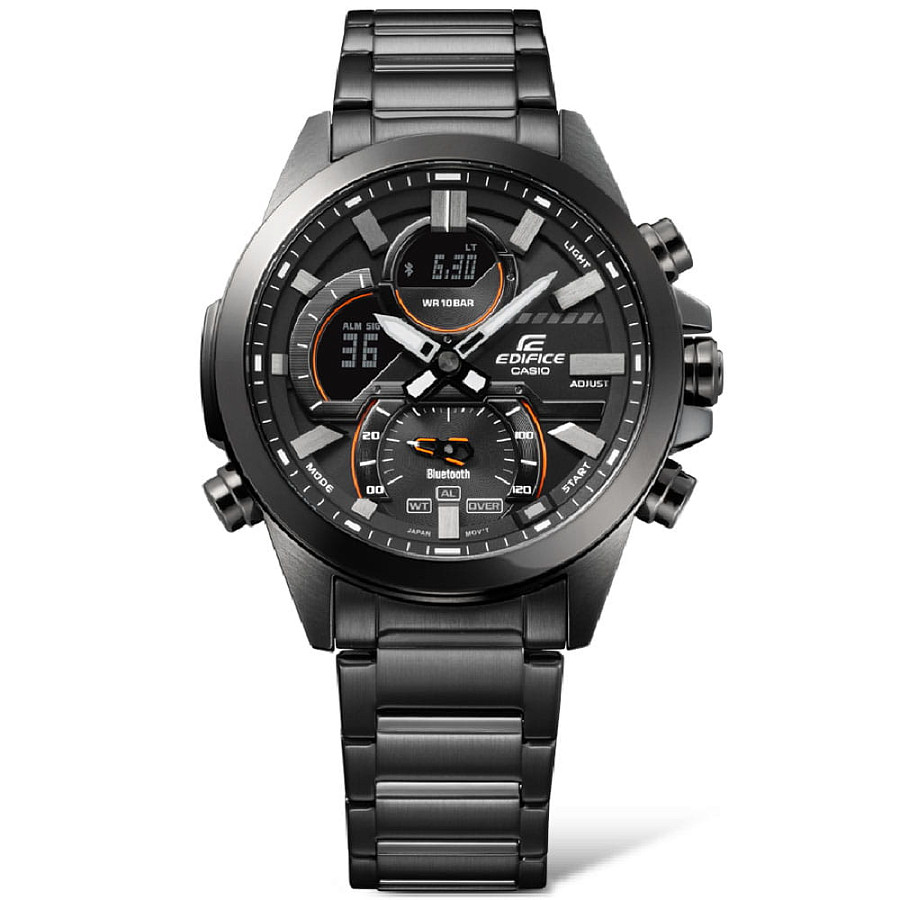 Часы Casio Edifice ECB-30DC-1ADF (ECB-30DC-1A) — кварцевые, металл сталь