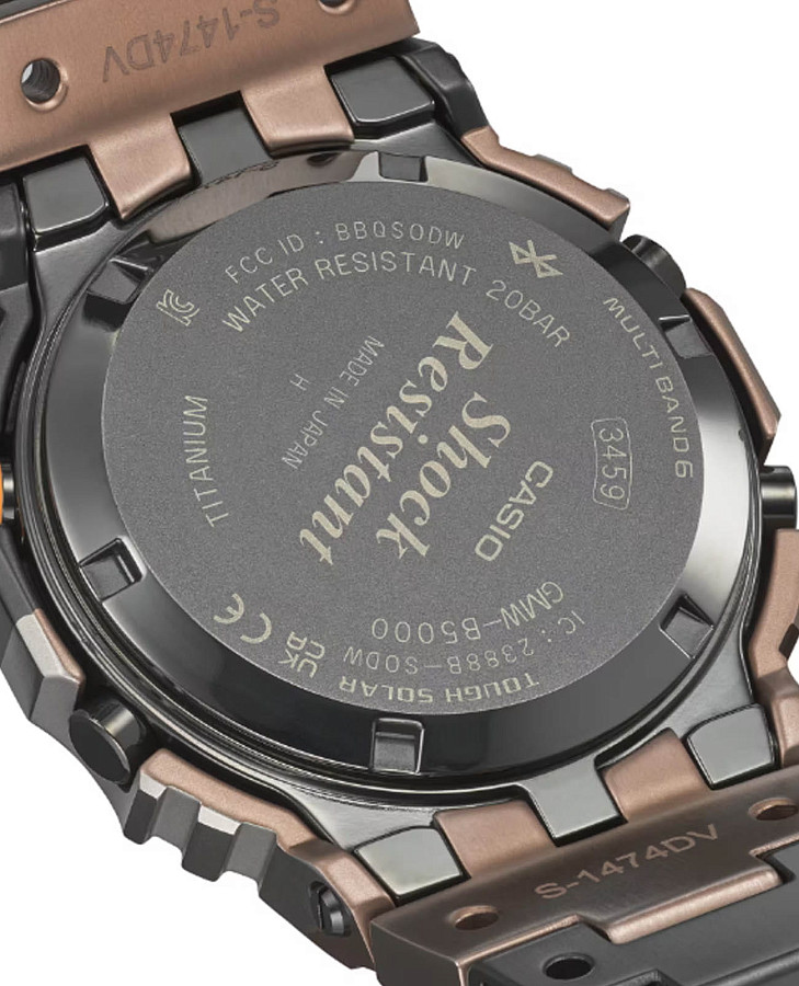 Часы Casio G-Shock GMW-B5000TVB-1DR — электронные, металл титан
