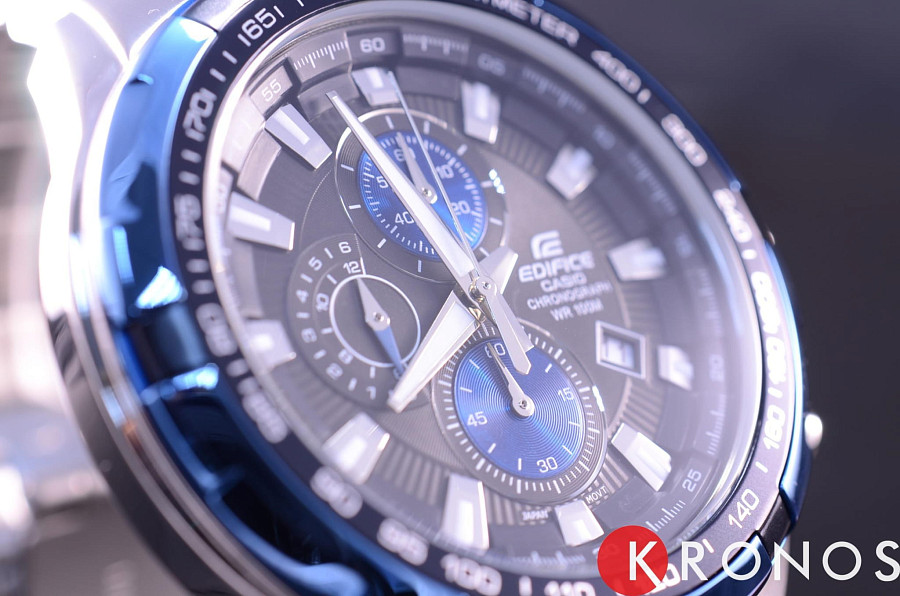 Часы Casio Edifice EF-539D-1A2VUDF (EF-539D-1A2) — черный, сталь металл