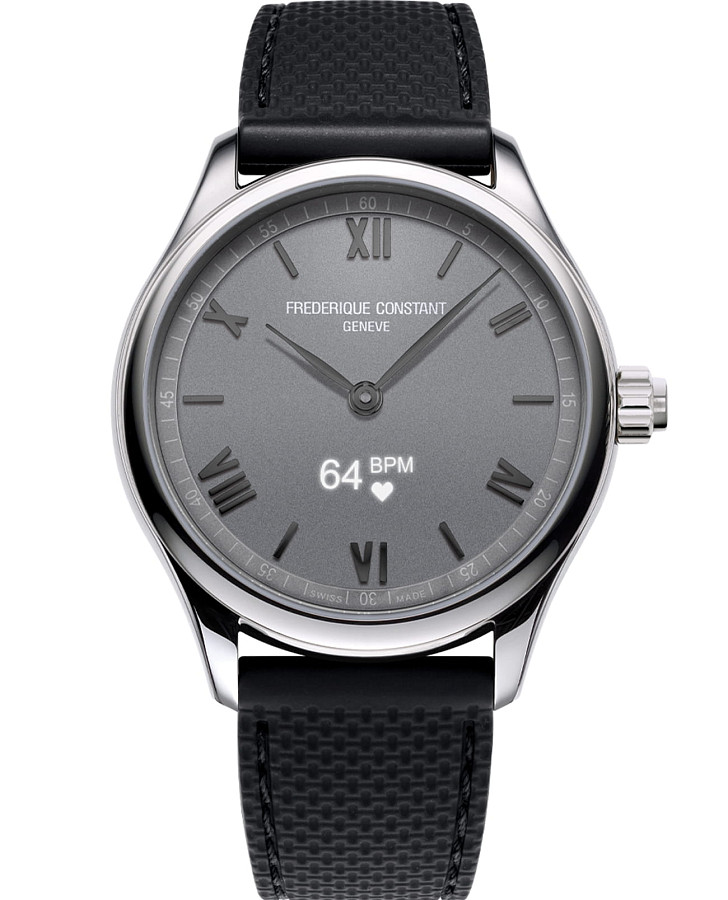 Часы Frederique Constant Smartwatch Gents Vitality FC-287S5B6 — мужские, серый