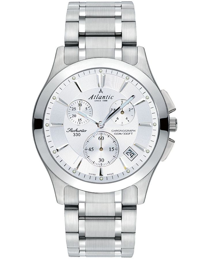 Часы Atlantic Seahunter 71465.41.21 — мужские, серебристый