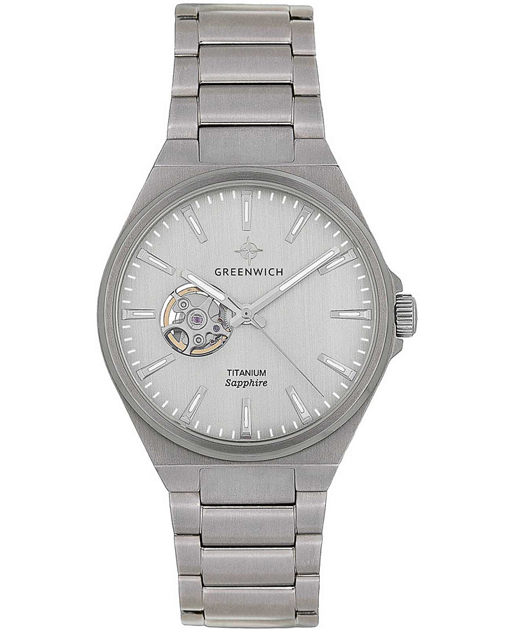 Часы Greenwich Titanium GW 084.10.33 — мужские, белый