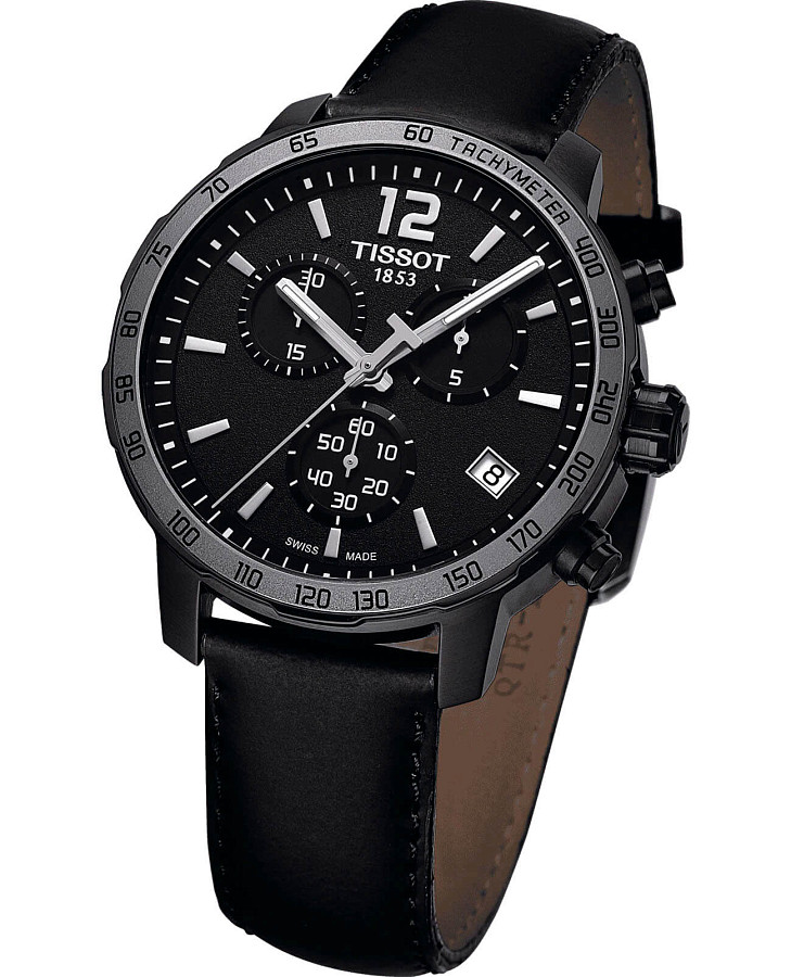 Часы Tissot T-Sport Quickster T095.417.36.057.02 — кожаный, мужские
