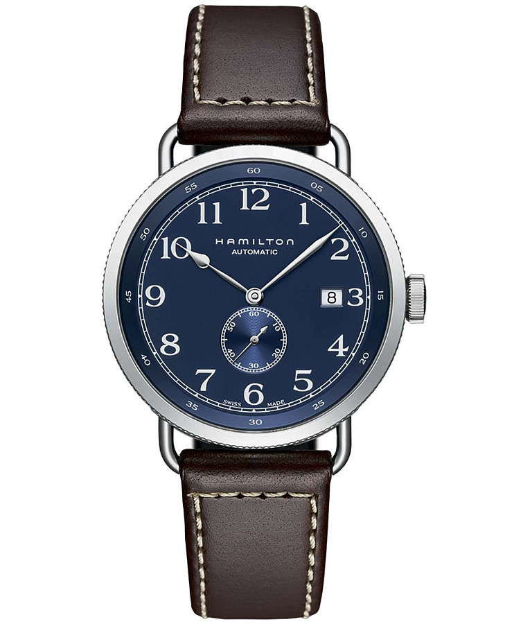 Часы Hamilton Khaki Field Pioneer Small Second Auto H78455543 — мужские, синий