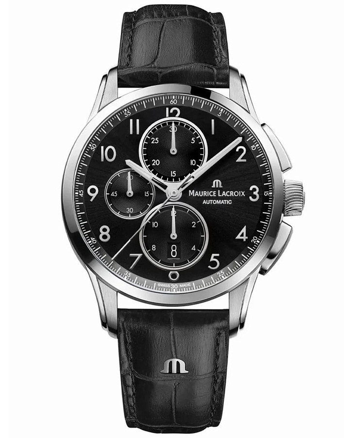Часы Maurice Lacroix Pontos Chronograph PT6388-SS001-320-2 — мужские, серебристый