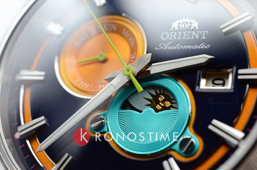 Часы Orient Stretto Sun & Moon RA-AK0316L — мужские, нержавеющая сталь