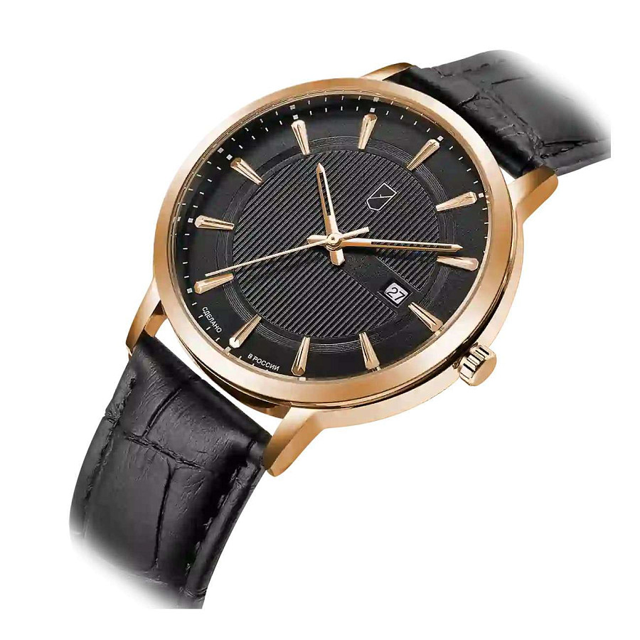 Часы УЧЗ Spectr 1521A3L7 — кварцевые, сталь металл