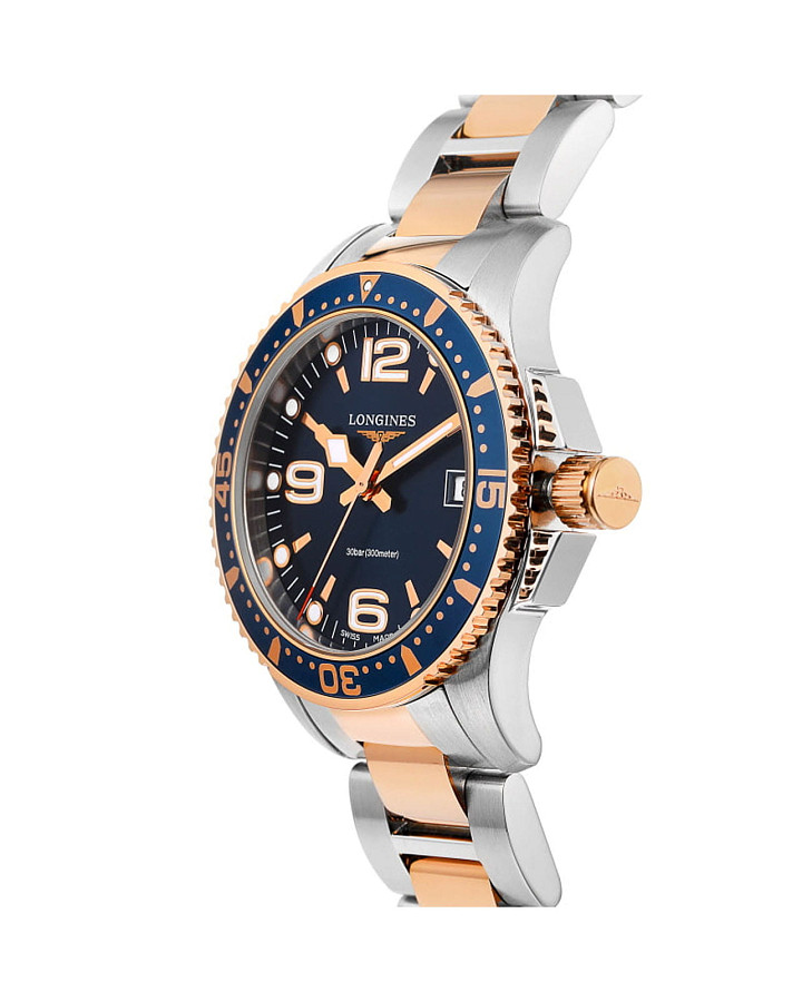 Часы Longines Hydroconquest L3.340.3.98.7 — кварцевые, металл сталь алюминий