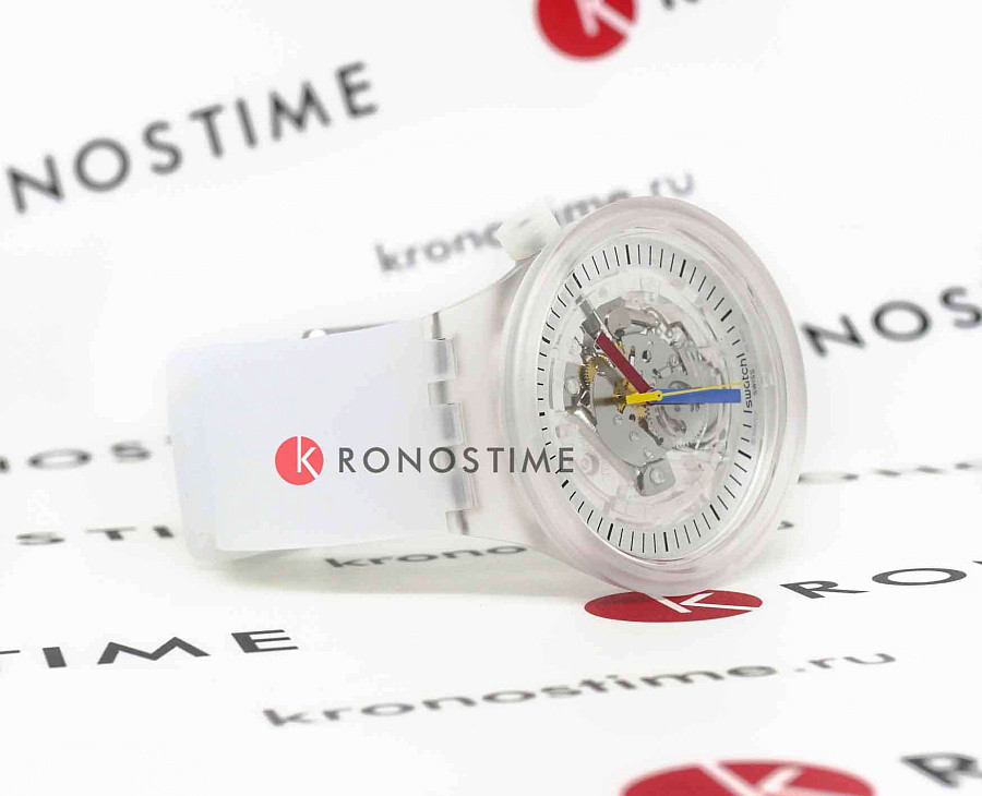 Часы Swatch Big Bold Lacquered SB01K100 — силикон, мужские