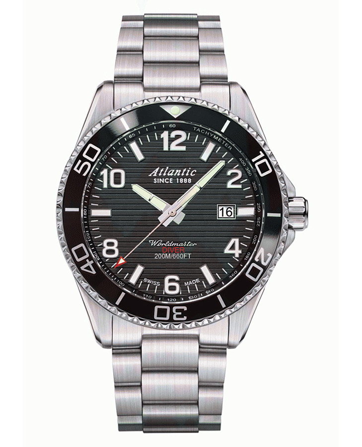 Часы Atlantic 55375.47.65S — мужские, черный