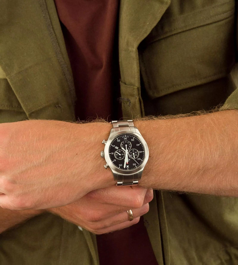 Часы Swiss Military by Chrono SM34076.01 — металл сталь, Швейцария