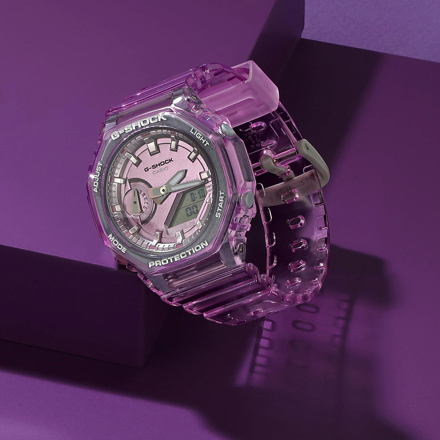 Часы Casio G-Shock GMA-S2100SK-4A — пластик, фиолетовый