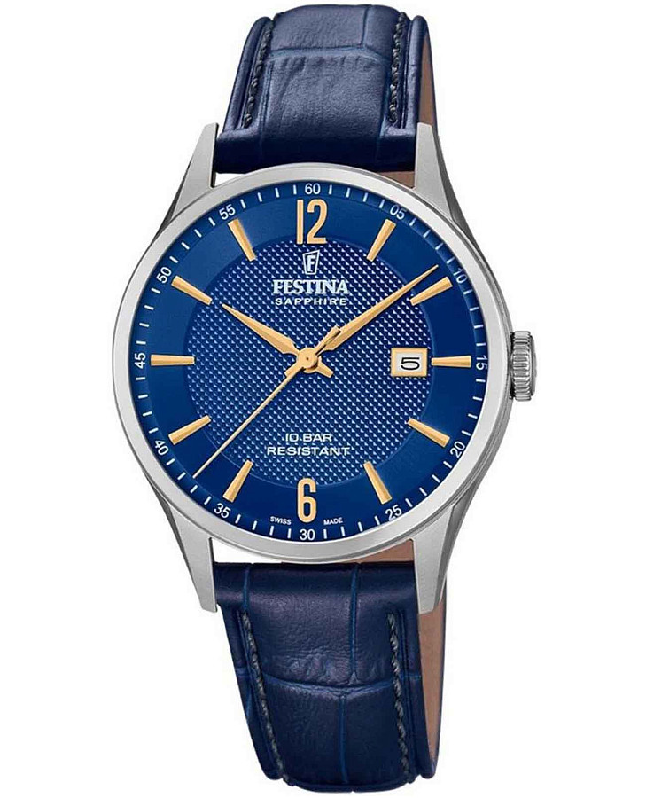 Часы Festina Classics F20007/3 — мужские, синий