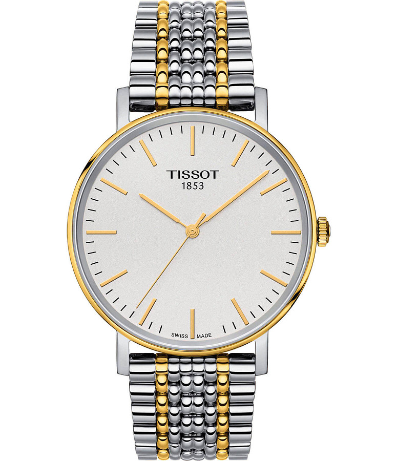 Часы Tissot Everytime Medium T109.410.22.031.00 — мужские, белый