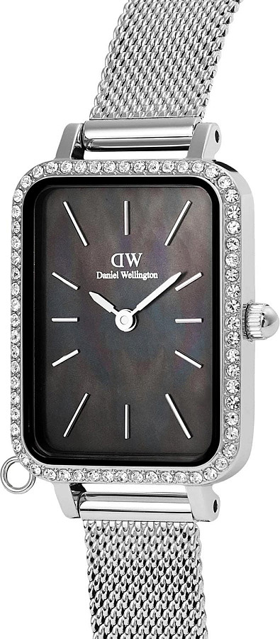 Часы Daniel Wellington Quadro Crystal Zodiac Sterling DW00100747 — нержавеющая сталь, женские