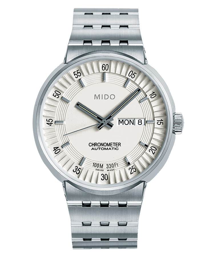 Часы Mido All Dial Chronometer M8340.4.B1.11 — мужские, белый