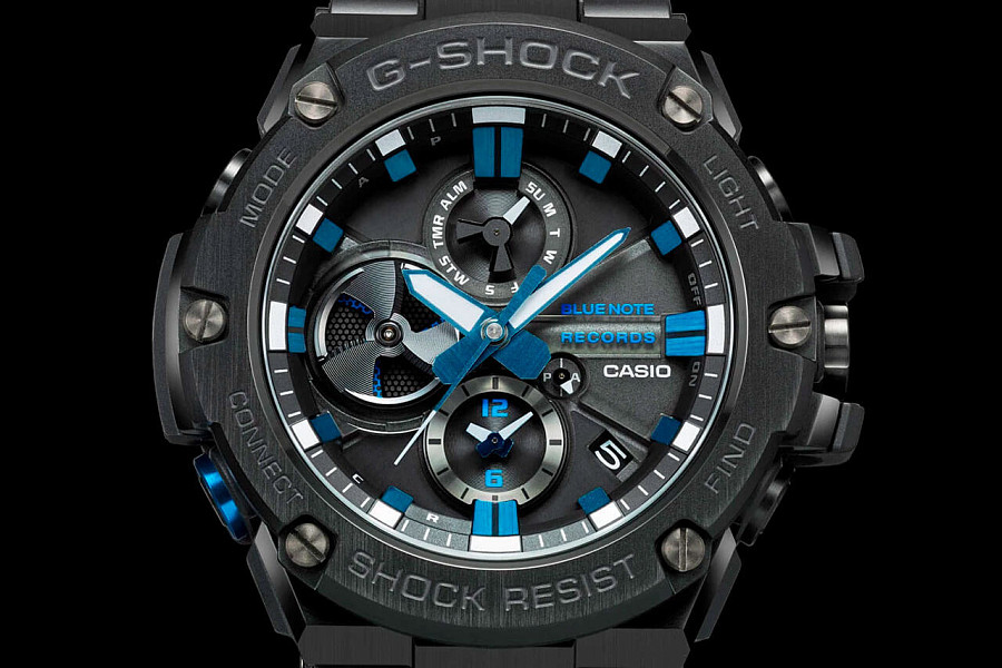 Часы Casio G-Shock GST-B100BNR-1A — сталь пластик металл, пластик