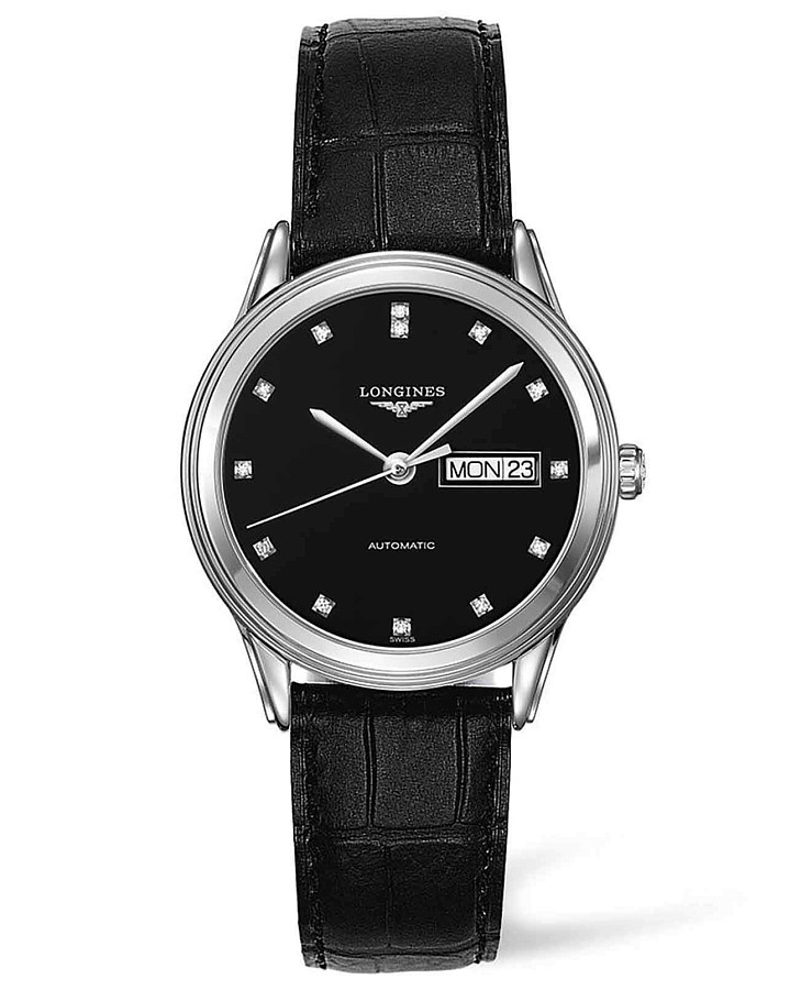 Часы Longines Flagship L4.899.4.57.2 — мужские, черный