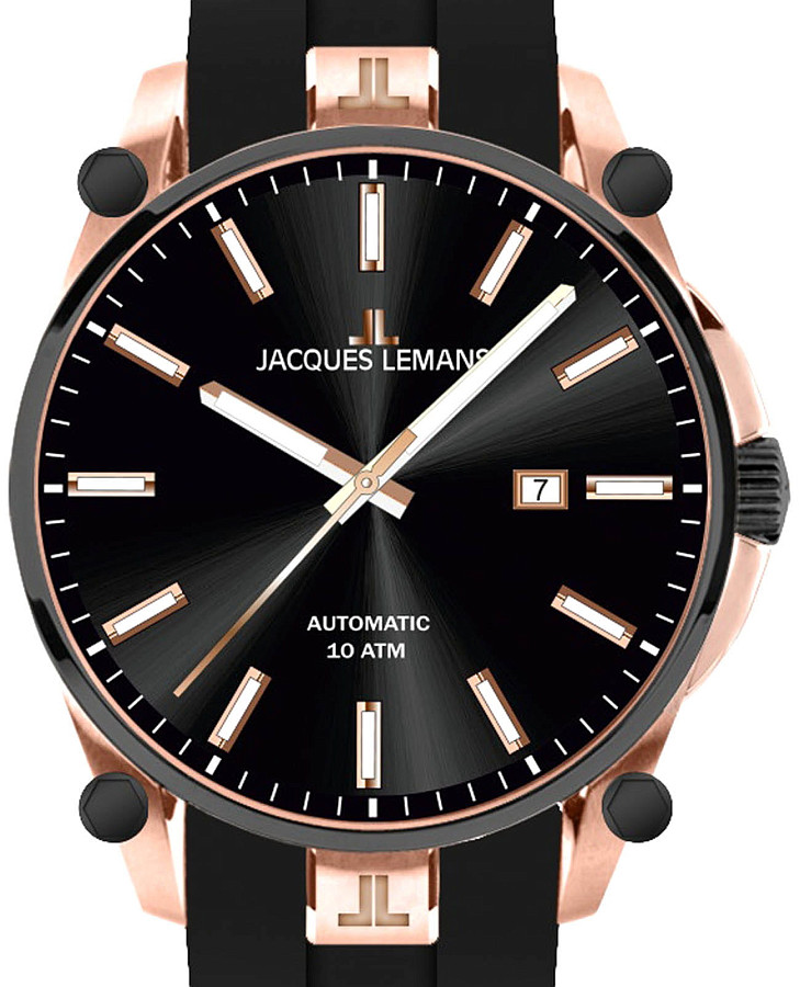 Часы Jacques Lemans Derby 1-2203C — механические, металл сталь