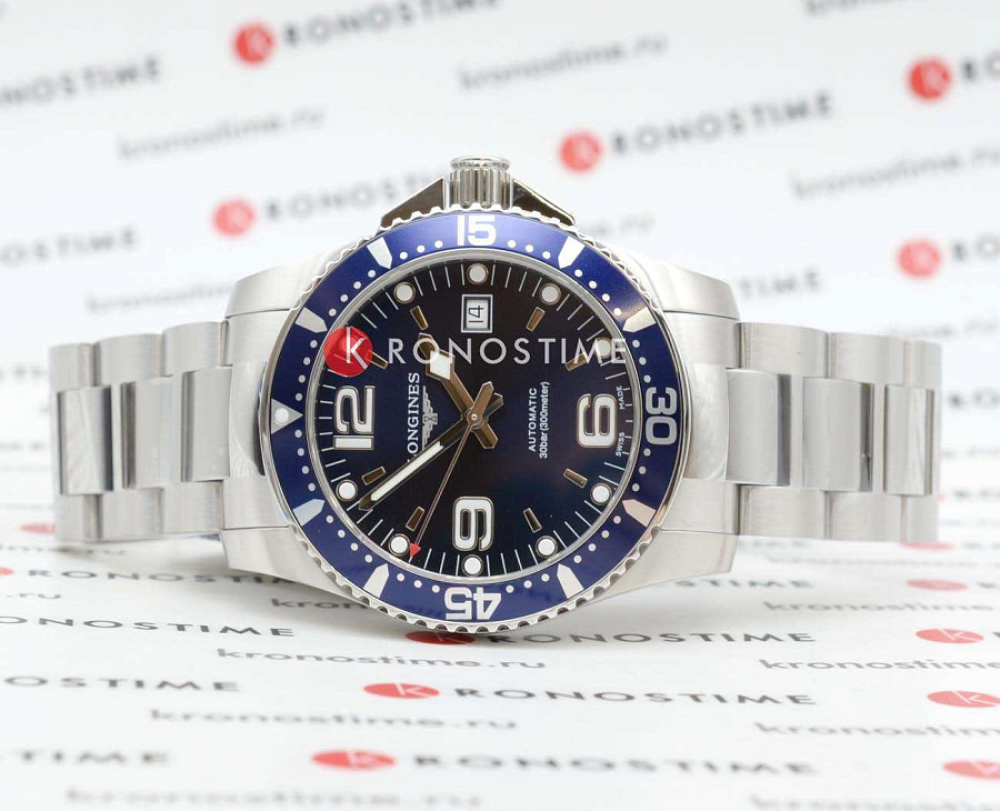Часы Longines HydroConquest L3.742.4.96.6 — механические, металл сталь алюминий