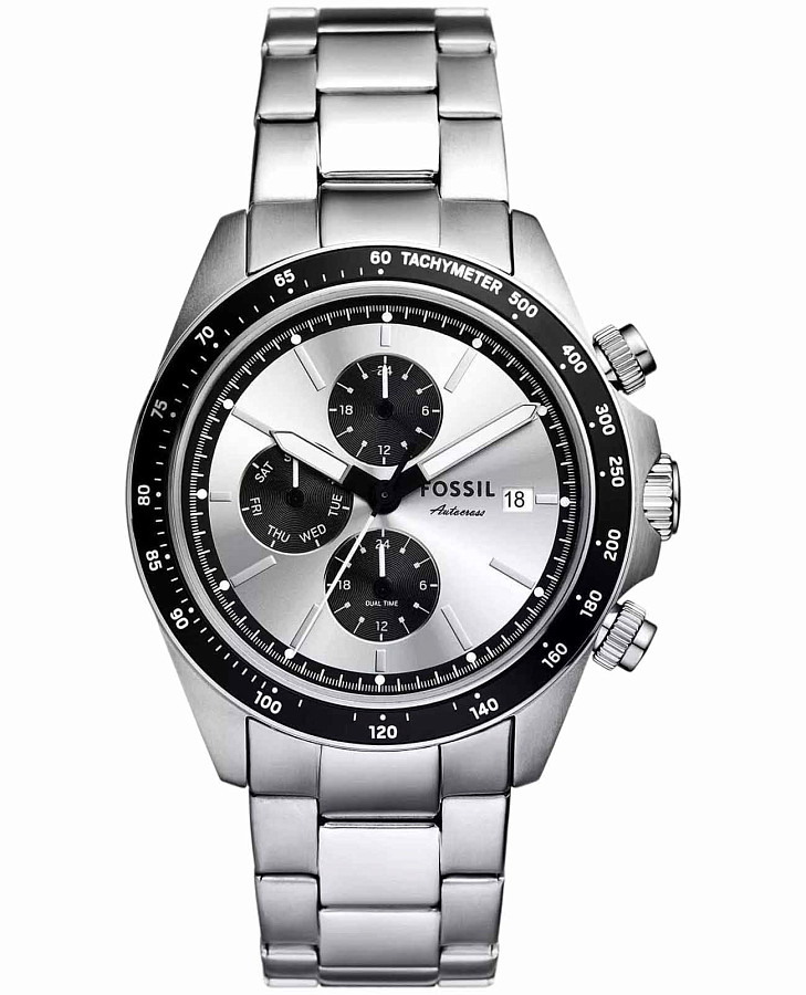 Часы Fossil Autocross FS6124 — мужские, серебристый