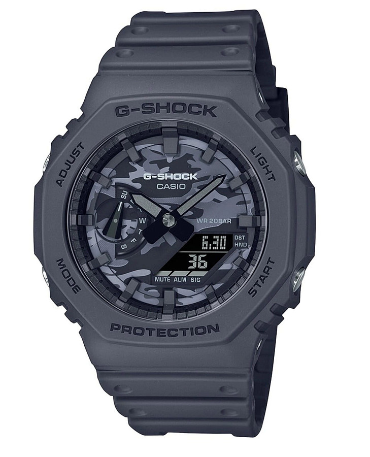 Часы Casio G-Shock GA-2100CA-8A — мужские, серый