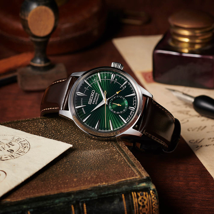 Часы Seiko Presage Cocktail Time SSA459J1 — кожаный, мужские