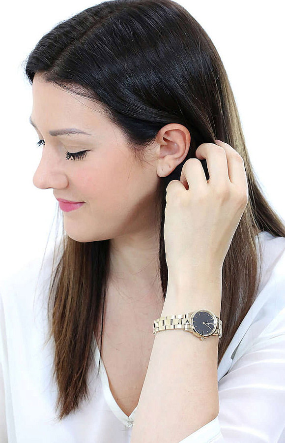 Часы Daniel Wellington Iconic Link DW00100568 — черный, металл сталь