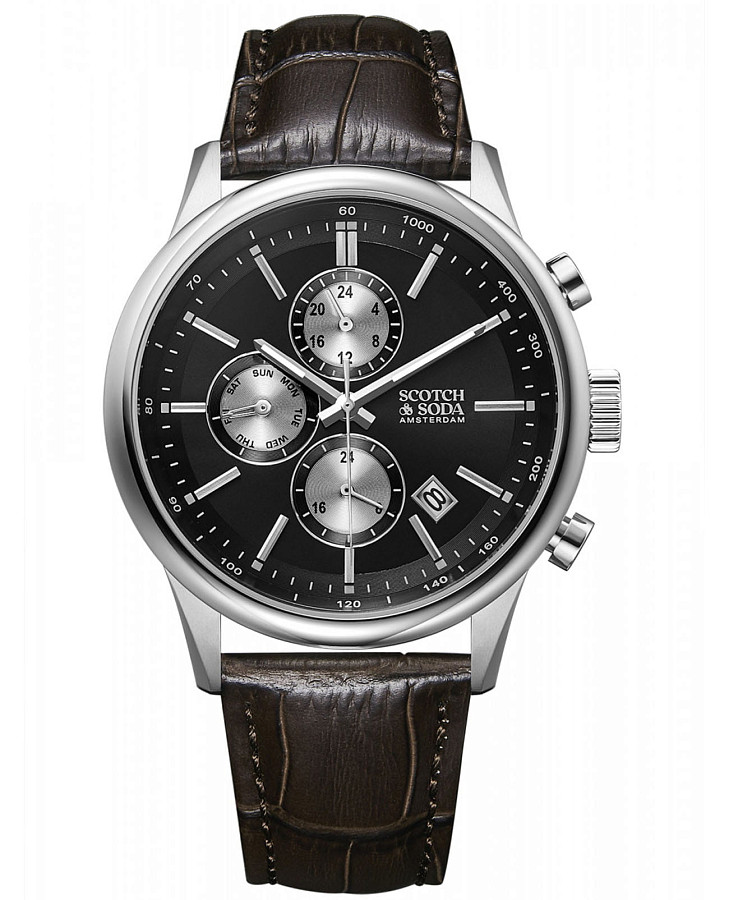 Часы Scotch&Soda SSM.116B — мужские, черный