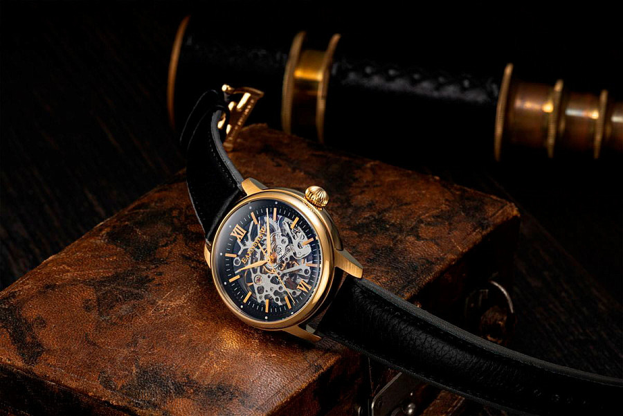 Часы Earnshaw Cornwall ES-8110-03 — сталь металл, Англия