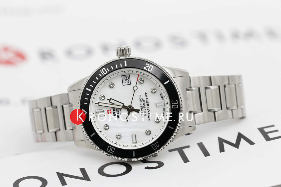 Часы Swiss Military by Chrono Сверхточные SM34089.03 — кварцевые, сталь металл