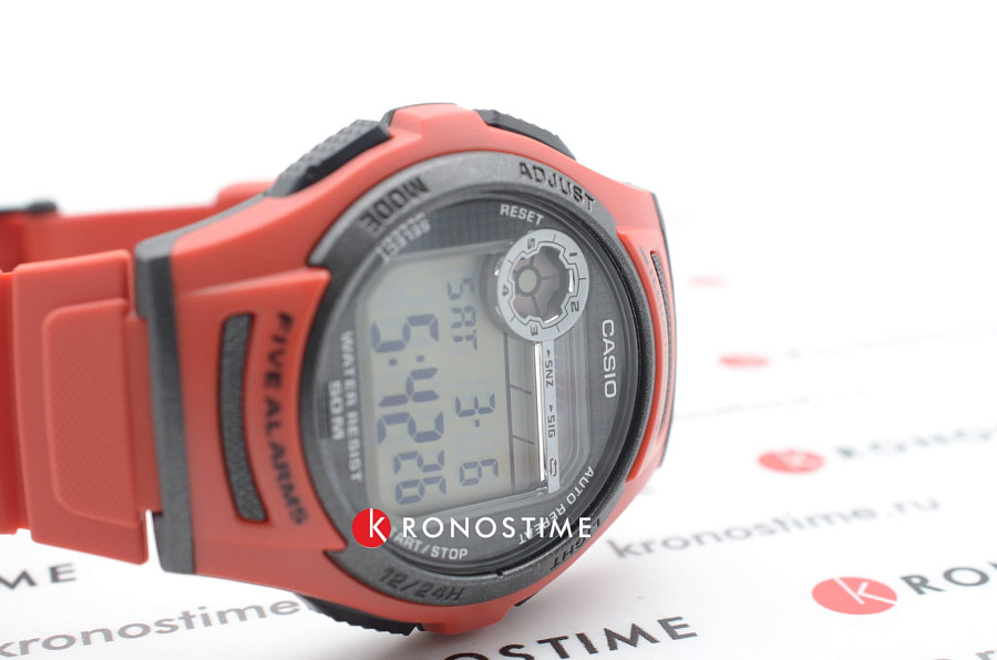Часы Casio Collection W-213-4A — кварцевые, пластик металл сталь