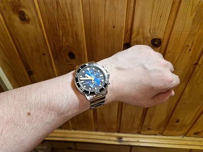 Фото покупателя: Швейцарские наручные часы Tissot Seastar 1000 Chronograph Special Edition T120.417.11.041.01 с хронографом